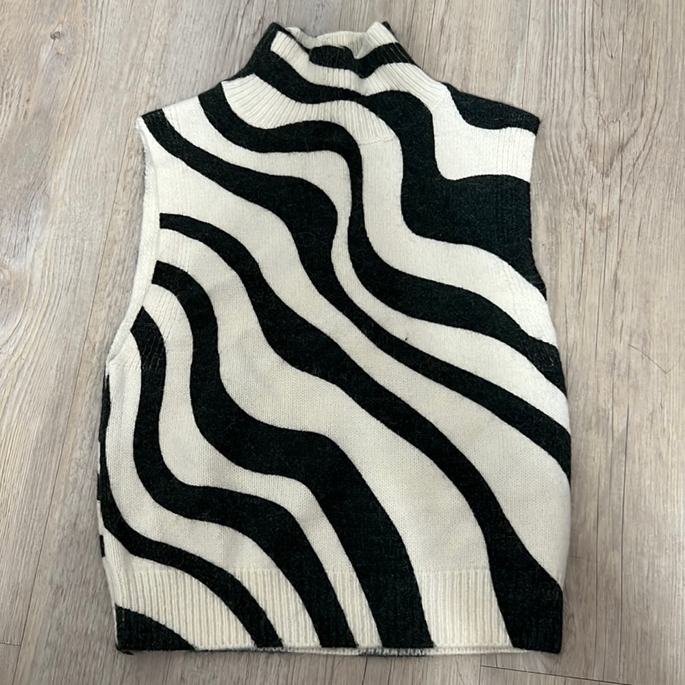 zara mock neck top